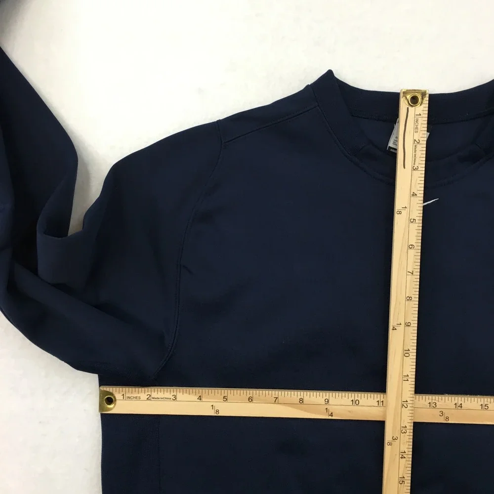 Vintage Y2K Nike Center Swoosh Navy Blue Long Sleeve Athletic Sweatshirt Men‎ XL